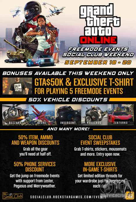 GTA Online Freemode Events Weekend