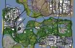 Карта секретных локаций GTA San Andreas