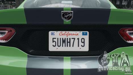 SRT Viper GTS 2013 для GTA 4