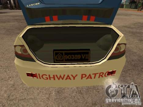 Mitsubishi Lancer Police Indonesia для GTA San Andreas