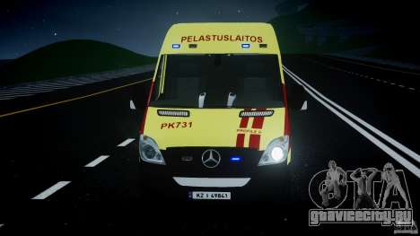 Mercedes-Benz Sprinter PK731 Ambulance [ELS] для GTA 4