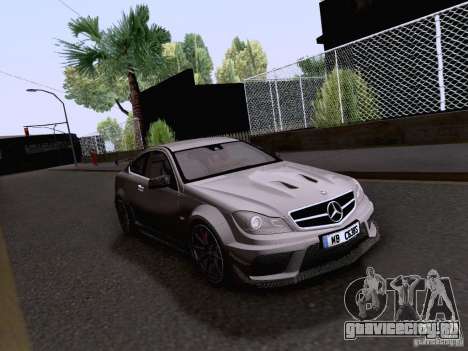 Mercedes-Benz C63 AMG Coupe Black Series для GTA San Andreas