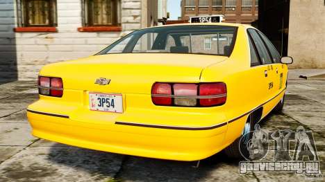 Chevrolet Caprice 1991 LCC Taxi для GTA 4