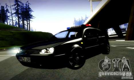 Volkswagen Golf Police для GTA San Andreas