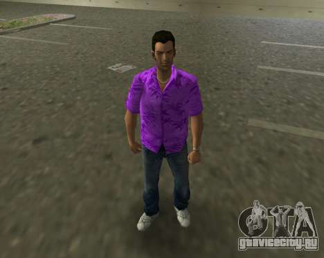 Фиолетовая рубашка для GTA Vice City