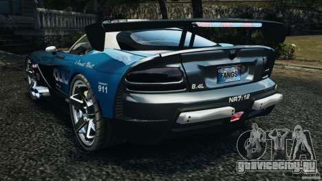 Dodge Viper SRT-10 ACR ELITE POLICE [ELS] для GTA 4
