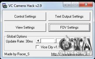 Camera Hack 2.9 для GTA Vice City