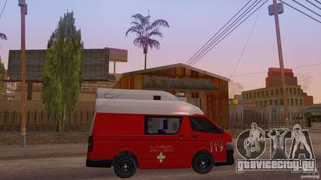 Toyota Hiace Philippines Red Cross Ambulance для GTA San Andreas