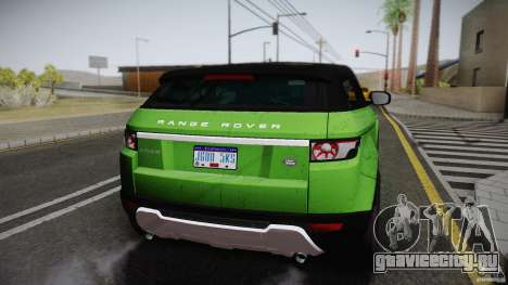 Land Rover Range Rover Evoque v1.0 2012 для GTA San Andreas