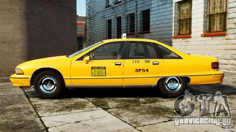 Chevrolet Caprice 1991 LCC Taxi для GTA 4