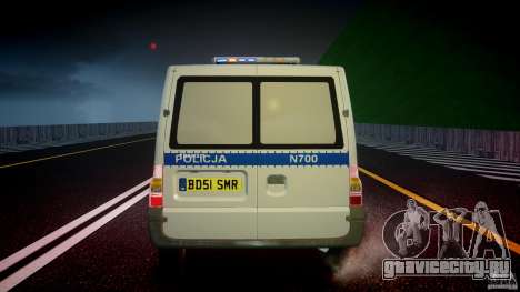 Ford Transit Polish Police [ELS] для GTA 4