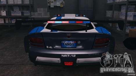 Dodge Viper SRT-10 ACR ELITE POLICE [ELS] для GTA 4