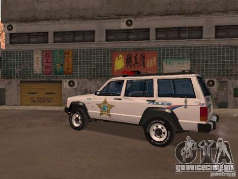 Jeep Cherokee Police 1988 для GTA San Andreas