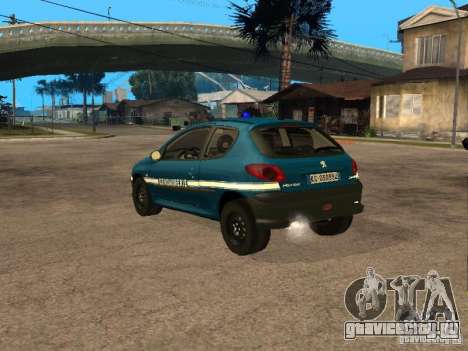 Peugeot 206 Police для GTA San Andreas