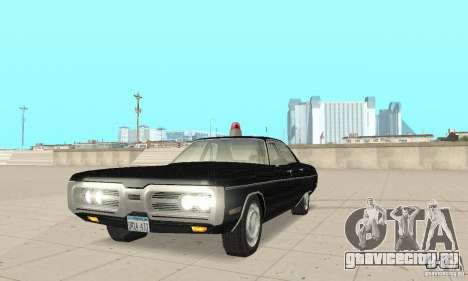 Plymouth Fury III Police для GTA San Andreas