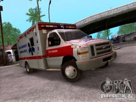 Ford E-350 Ambulance v2.0 для GTA San Andreas