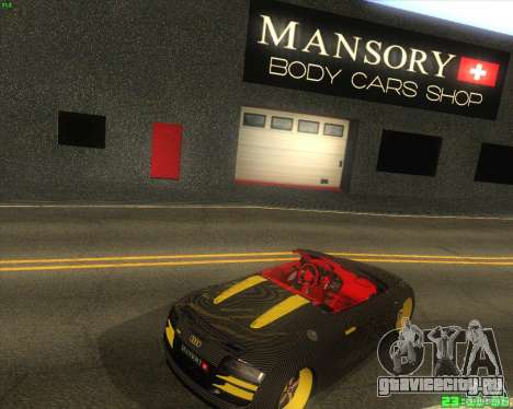 Audi R8 Mansory для GTA San Andreas
