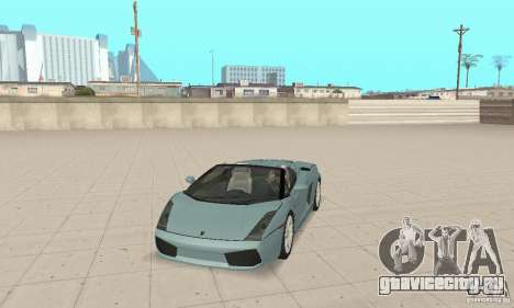 Lamborghini Gallardo Spyder для GTA San Andreas