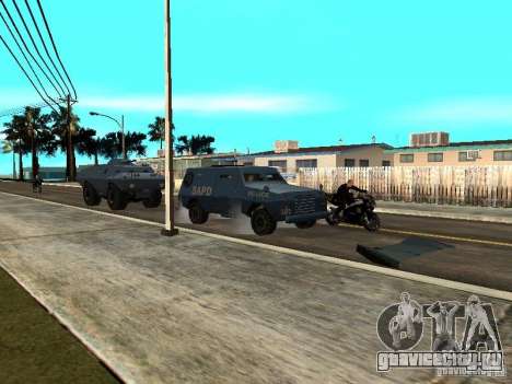 S.W.A.T. и FBI Truck ездят по улицам для GTA San Andreas
