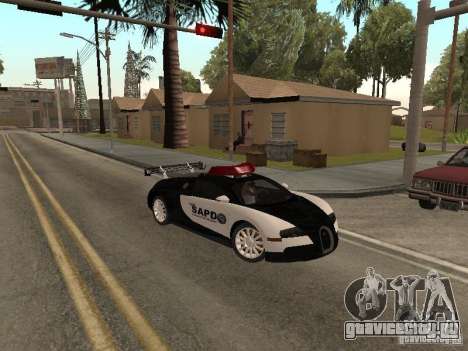 Bugatti Veyron Police для GTA San Andreas