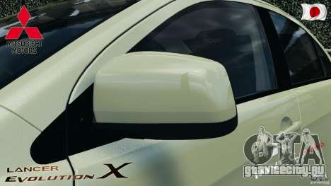 Mitsubishi Lancer Evolution X 2007 для GTA 4