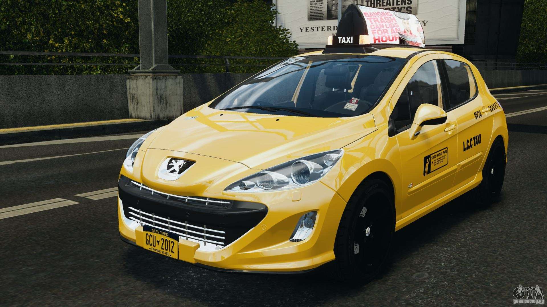 Peugeot 407 taxi для gta 5 фото 45
