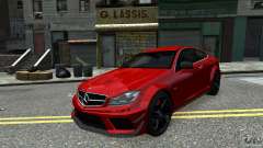 Mercedes Benz C63 AMG Black Series 2012 для GTA 4