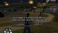 Завоеванная свобода от полиции 1.0 для GTA San Andreas