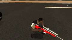 White Red Gun для GTA San Andreas