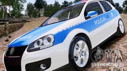 Volkswagen Golf V Polish Police для GTA 4