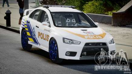 Mitsubishi Evolution X Police Car [ELS] для GTA 4
