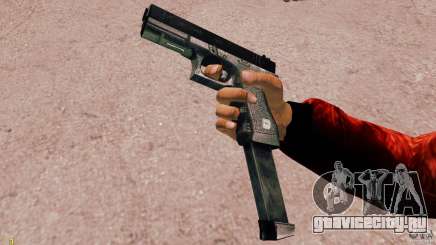 Glock 18 Akimbo (черно-серый) для GTA 4