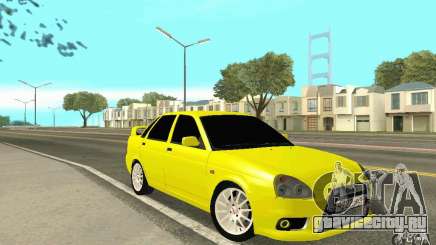 Lada Priora жёлтый для GTA San Andreas