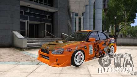 Subaru Impreza WRX STi GDB Team Orange для GTA 4