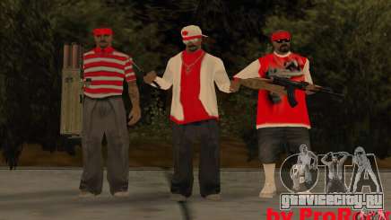 Новые скины The Los Aztecas Gang для GTA San Andreas