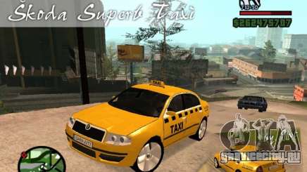 Skoda Superb TAXI cab для GTA San Andreas