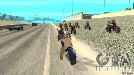 BikersInSa (БАЙКЕРЫ В SAN ANDREAS) для GTA San Andreas