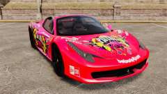 Ferrari 458 Spider Pink Pistol 027 Gumball 3000 для GTA 4