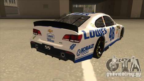 Chevrolet SS NASCAR No. 48 Lowes white для GTA San Andreas