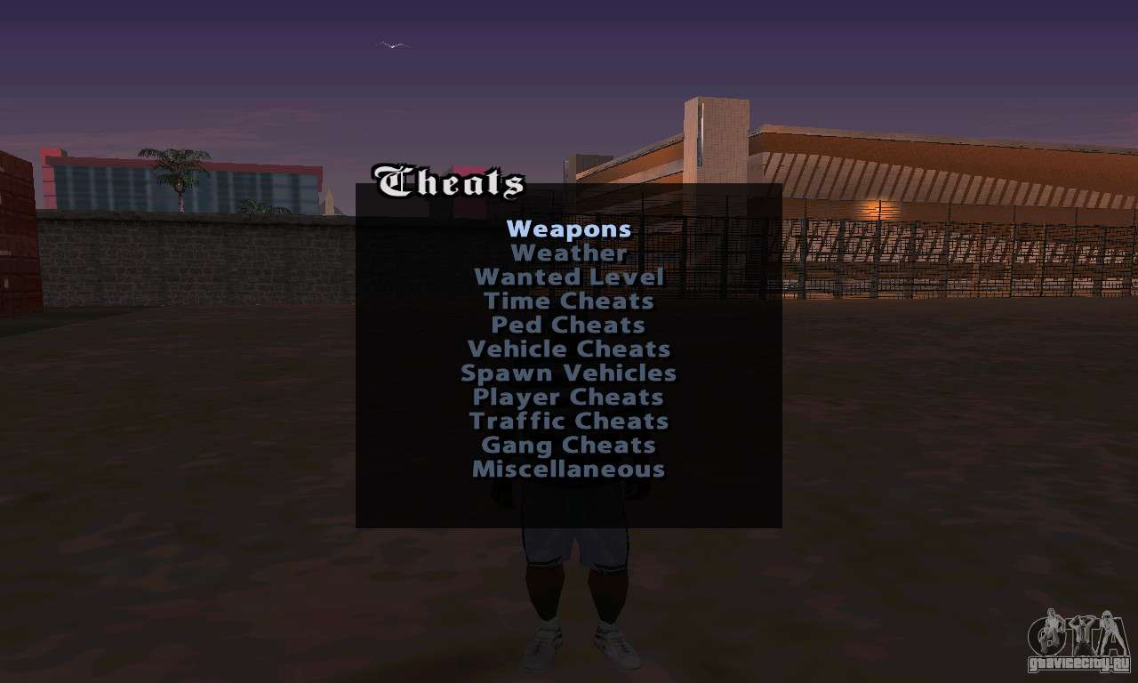 Cheat Menu для GTA San Andreas