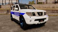 Nissan Pathfinder Croatian Police [ELS] для GTA 4