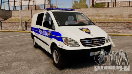 Mercedes-Benz Vito Croatian Police v2.0 [ELS] для GTA 4