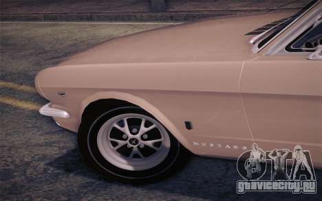Ford Mustang GT 289 Hardtop Coupe 1965 для GTA San Andreas