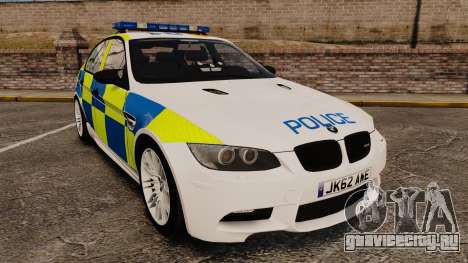 BMW M3 British Police [ELS] для GTA 4