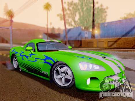 Dodge Viper SRT-10 Coupe для GTA San Andreas