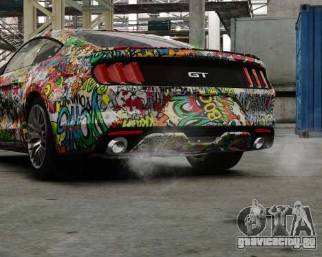 Ford Mustang GT 2015 Sticker Bombed для GTA 4