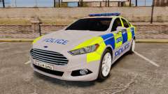 Ford Mondeo 2014 Metropolitan Police [ELS] для GTA 4