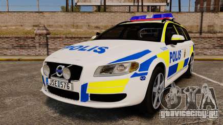 Volvo V70 II Swedish Police [ELS] для GTA 4