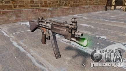 Пистолет-пулемёт HK MP5 с фонариком для GTA 4