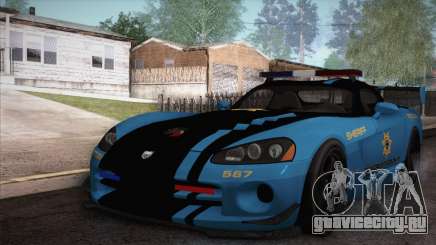 Dodge Viper SRT 10 ACR Police Car для GTA San Andreas